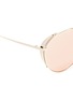 Detail View - Click To Enlarge - LINDA FARROW - Titanium aviator sunglasses