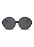 LINDA FARROW - 'Eden' oversized acetate round sunglasses