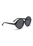 Figure View - Click To Enlarge - LINDA FARROW - 'Eden' oversized acetate round sunglasses