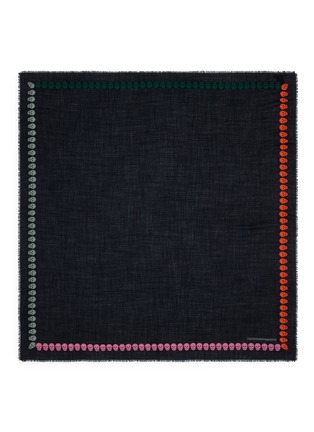 Main View - Click To Enlarge - ALEXANDER MCQUEEN - 'Skull Selvedge' wool blend scarf