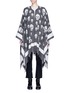 Main View - Click To Enlarge - ALEXANDER MCQUEEN - Skull jacquard wool-cashmere cape