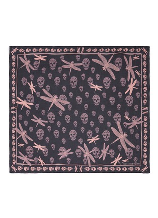 Main View - Click To Enlarge - ALEXANDER MCQUEEN - Skull dragonfly print silk chiffon scarf