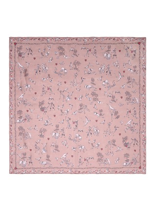 Main View - Click To Enlarge - ALEXANDER MCQUEEN - 'Battle of Beasts' print silk chiffon scarf