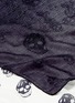 Detail View - Click To Enlarge - ALEXANDER MCQUEEN - Skull print herringbone ombré scarf