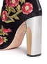 Detail View - Click To Enlarge - ALEXANDER MCQUEEN - Medieval floral embroidered suede mid calf boots