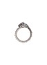 Figure View - Click To Enlarge - ALEXANDER MCQUEEN - Swarovski crystal faux pearl double skull swirl ring