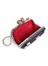 Detail View - Click To Enlarge - ALEXANDER MCQUEEN - 'Queen and King' Swarovski crystal skull floral embroidered box clutch