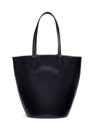 Detail View - Click To Enlarge - ALEXANDER MCQUEEN - Leather basket tote