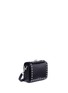 Figure View - Click To Enlarge - ALEXANDER MCQUEEN - 'Box Bag 16' in eyelet calfskin leather