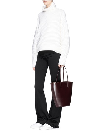 Figure View - Click To Enlarge - ALEXANDER MCQUEEN - Leather basket tote