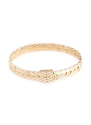 Main View - Click To Enlarge - JOHN HARDY - 18k yellow gold weave effect link chain bracelet