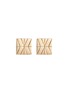 Main View - Click To Enlarge - JOHN HARDY - 18k yellow gold silver square stud earrings