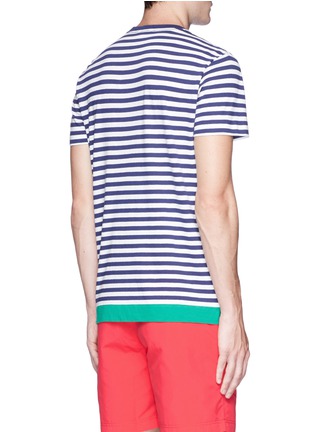 Back View - Click To Enlarge - ORLEBAR BROWN - 'Sammy' contrast hem Breton stripe T-shirt