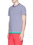 Front View - Click To Enlarge - ORLEBAR BROWN - 'Sammy' contrast hem Breton stripe T-shirt