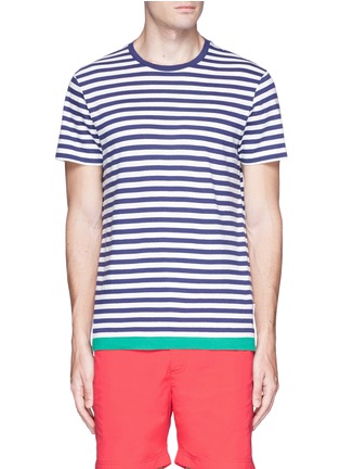 Main View - Click To Enlarge - ORLEBAR BROWN - 'Sammy' contrast hem Breton stripe T-shirt
