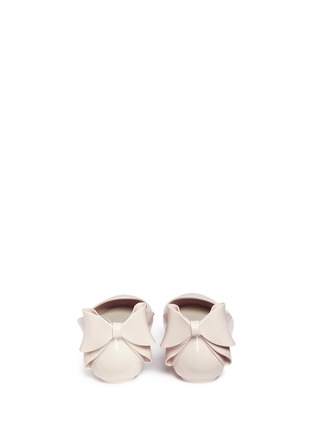Back View - Click To Enlarge - MELISSA - 'Space Love Bow II' PVC ballerina flats