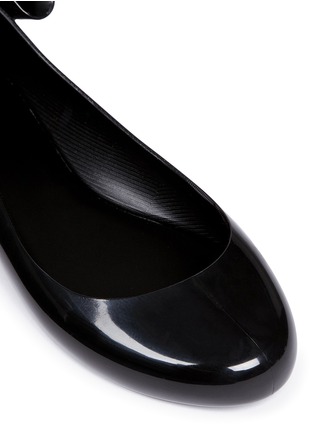 Detail View - Click To Enlarge - MELISSA - 'Space Love Bow II' PVC ballerina flats