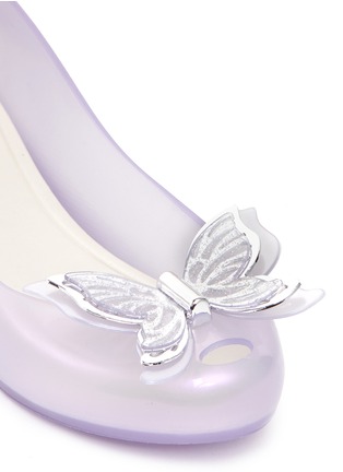 Detail View - Click To Enlarge - MELISSA - 'Ultragirl Fly' butterfly PVC ballerina flats