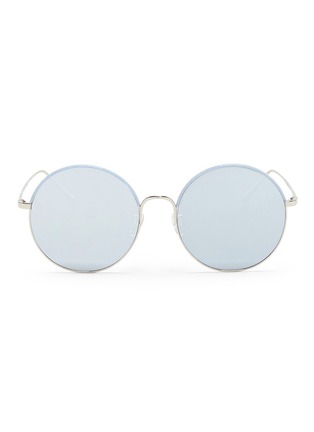 Main View - Click To Enlarge - STEPHANE + CHRISTIAN - 'Cantabile' oversized round metal mirror sunglasses