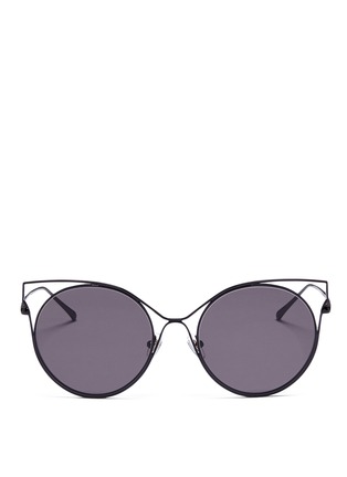 Main View - Click To Enlarge - STEPHANE + CHRISTIAN - 'Milkyway' metal cat eye sunglasses