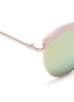 Detail View - Click To Enlarge - STEPHANE + CHRISTIAN - 'Cotton Candy' round cat eye mirror sunglasses