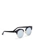 Figure View - Click To Enlarge - STEPHANE + CHRISTIAN - 'Flashback' acetate browline mirror sunglasses