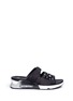Main View - Click To Enlarge - ASH - 'Lou' embellished satin sneaker platform slide sandals