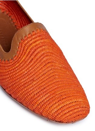 Detail View - Click To Enlarge - CASABLANCA1942 - 'Sam' woven raffia loafers