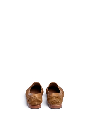 Back View - Click To Enlarge - CASABLANCA1942 - 'Sam' woven raffia loafers
