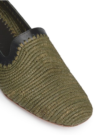 Detail View - Click To Enlarge - CASABLANCA1942 - 'Sam' woven raffia loafers