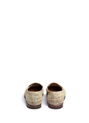 Back View - Click To Enlarge - CASABLANCA1942 - 'Bari' woven raffia loafers