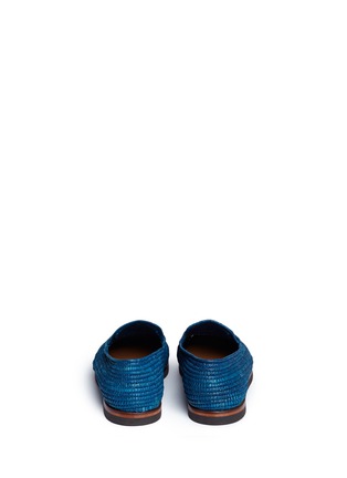 Back View - Click To Enlarge - CASABLANCA1942 - 'Bari' woven raffia loafers