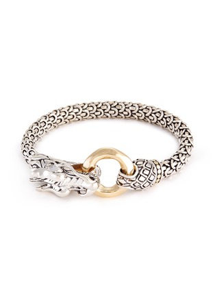 Main View - Click To Enlarge - JOHN HARDY - 18k yellow gold silver scaly Naga chain bracelet