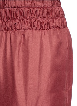 Detail View - Click To Enlarge - ELIZABETH AND JAMES - 'Elton' elastic waist silk satin pants