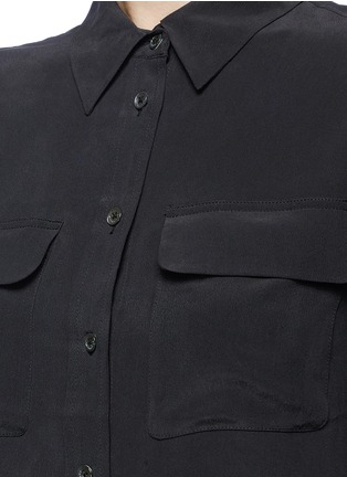 Detail View - Click To Enlarge - EQUIPMENT - 'Slim Signature' silk crepe shirt dress