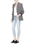 Figure View - Click To Enlarge - J BRAND - Distressed low rise cropped skinny jeans