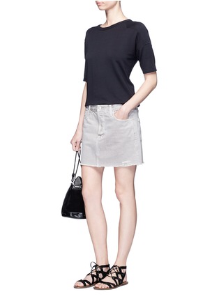 Figure View - Click To Enlarge - J BRAND - 'Bonny' mid rise denim mini skirt