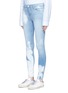 Front View - Click To Enlarge - J BRAND - '620' mid rise super skinny bleach denim pants