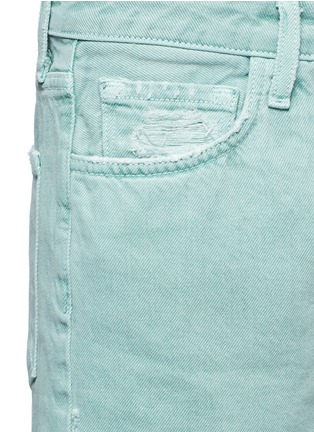Detail View - Click To Enlarge - J BRAND - 'Gracie' high rise distressed denim shorts