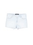Main View - Click To Enlarge - J BRAND - Frayed hem stripe denim shorts