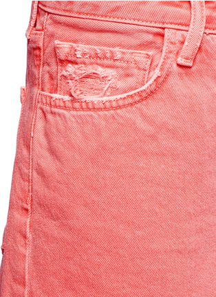 Detail View - Click To Enlarge - J BRAND - 'Gracie' high rise distressed denim shorts