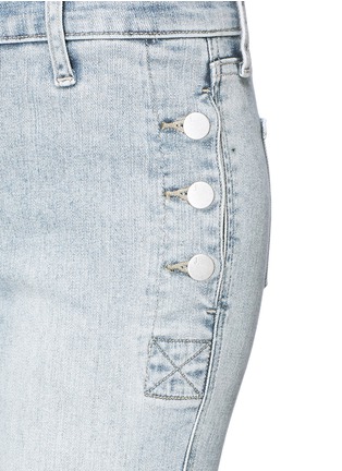 Detail View - Click To Enlarge - J BRAND - 'Zion' button side mid rise cropped skinny jeans