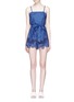 Main View - Click To Enlarge - ALICE & OLIVIA - 'Rosetta' belted chambray rompers