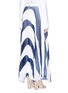 Back View - Click To Enlarge - ALICE & OLIVIA - 'Shannon' stripe print plissé pleated chiffon skirt