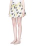 Front View - Click To Enlarge - ALICE & OLIVIA - 'Fizer' pineapple jacquard pleated skirt