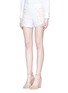 Front View - Click To Enlarge - ALICE & OLIVIA - 'Marisa' guipure lace panel shorts