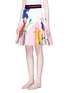 Front View - Click To Enlarge - ALICE & OLIVIA - 'Earla' bird and plant print flared skirt