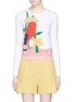 Main View - Click To Enlarge - ALICE & OLIVIA - 'Connie' bird and plant intarsia sweater