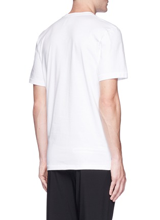 Back View - Click To Enlarge - ADIDAS - Dot print zip pocket T-shirt