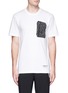 Main View - Click To Enlarge - ADIDAS - Dot print zip pocket T-shirt